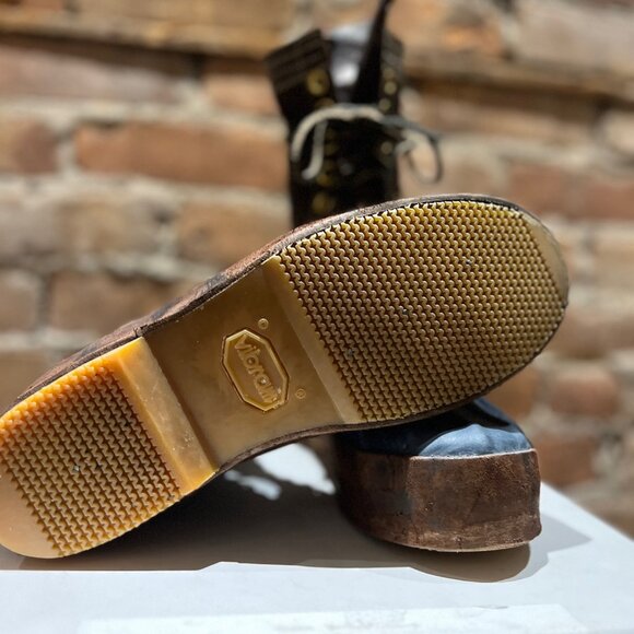 Visvim Decoy Duck Boot Alu-Folk – Blue/Brown – Size US 8 - Picture 9 of 10